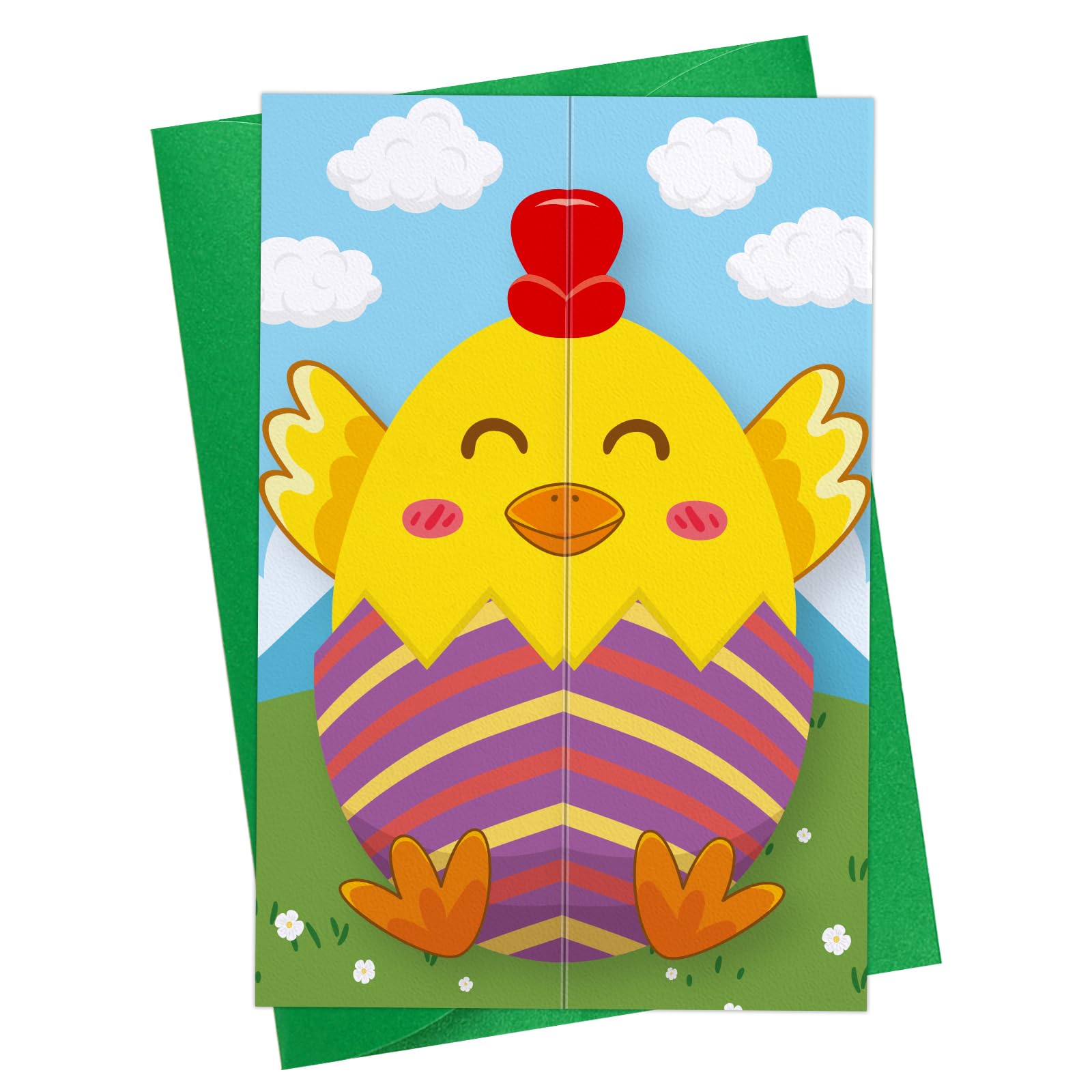 Amazon.com : D4DREAM Easter Cards for Kids Folding Easter Chick Gift ...