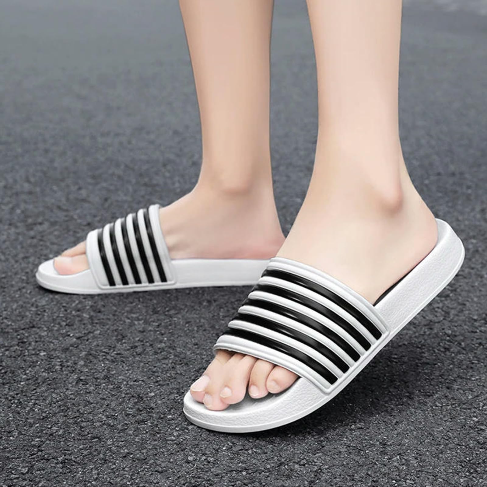 Ciabatte Uomo Scarpe da Casual All'aperto Sandali Estivi Spiaggia Antiscivolo Plus Size-Rosso_a-45