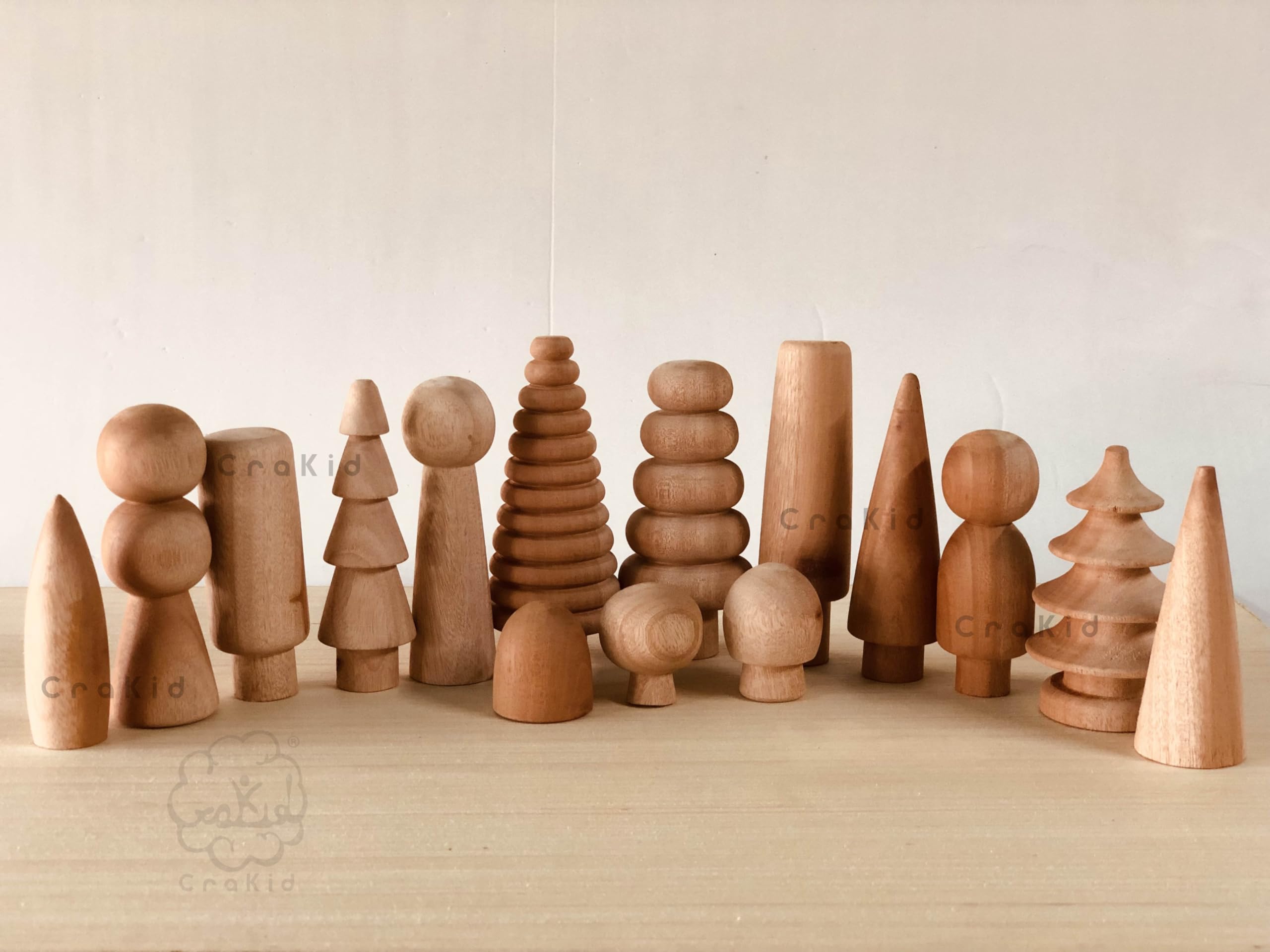 Crakid Wooden Tree Toy, Pretend Play Figurines (Whole Family) (B0D8TTGRZT) Amazon Price History, Amazon Price Tracker