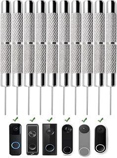 10 Pack Doorbell Removal Pin, Release Key Security Removal Tool Replacement, Remove Video Doorbell from Mount Compatible with Nest Video Doorbell Arlo Video Blink Google Nest Eufy Video Doorbell