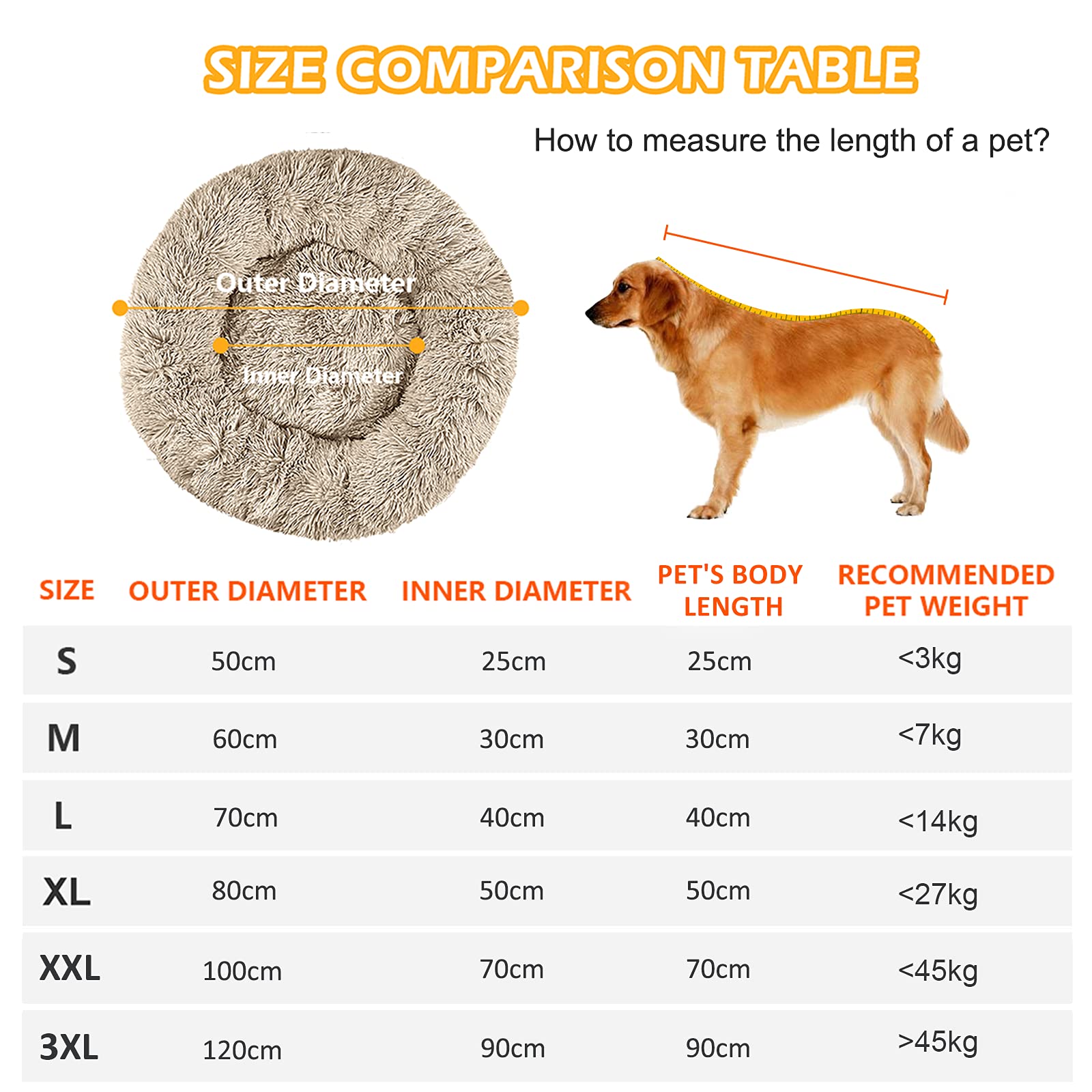 Veehoo Caa Calante Para Perros Y Gatos, Caa Antiansiedad Con Fora De Dona Para Perros