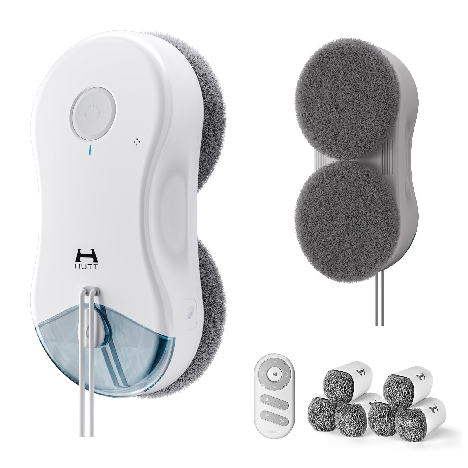HUTT DDC55 Pro Fensterputzroboter mit 3D-Schwebepads, 5400Pa,HydroJet Spray