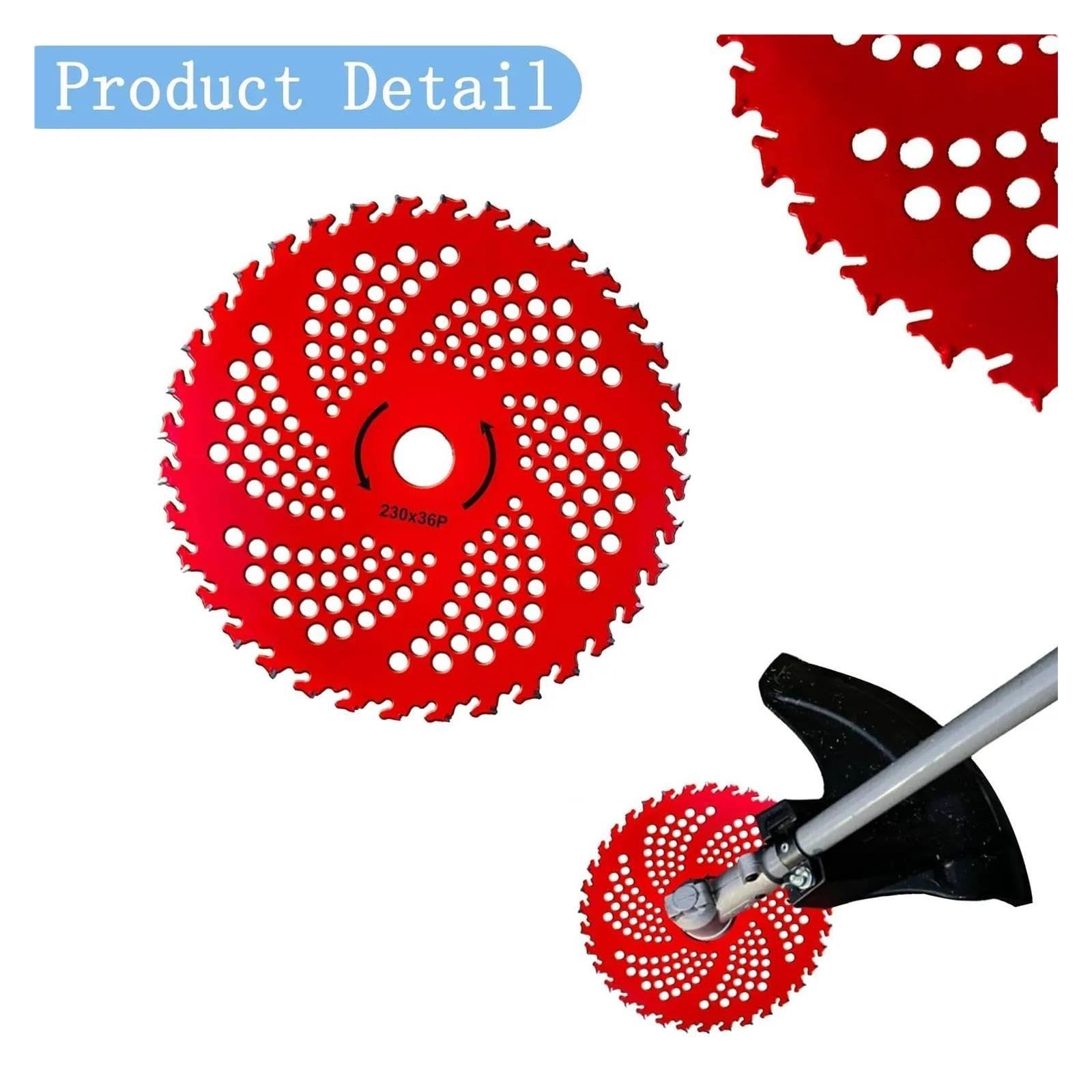 Cuchillas con Punta De Carburo De 36 Dientes, Desbrozadora De Acero Al Manganeso, Cuchillas para Desbrozadora De Malas Hierbas, Herramientas para El Cuidado del Césped(2 Set)