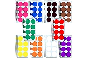 2" Round Large Dot Stickers - Vivid Hues for Vivid Results