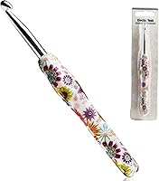 Vista 10 de Gancho de Crochet de 2.25mm, Mango Ergonómico para Manos con Artritis, Agujas de Tejer Extra Largas de Goma Suave para Principiantes y Tejido