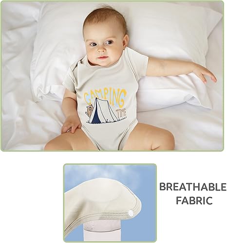 Miniatura 2 de DOKMA Paquete de 3 mamelucos azules para bebés, set de regalo para bebé, recién nacidos y bebés, 0-12 meses