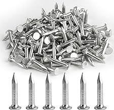 150 Pcs Clout Nails 25mm, Extra Large Head Shed Felt Roofing Nails Roof Felt Tacks for Shed Roof Wood Outdoor Wall Masonry Garden Fence Fencing Nailss