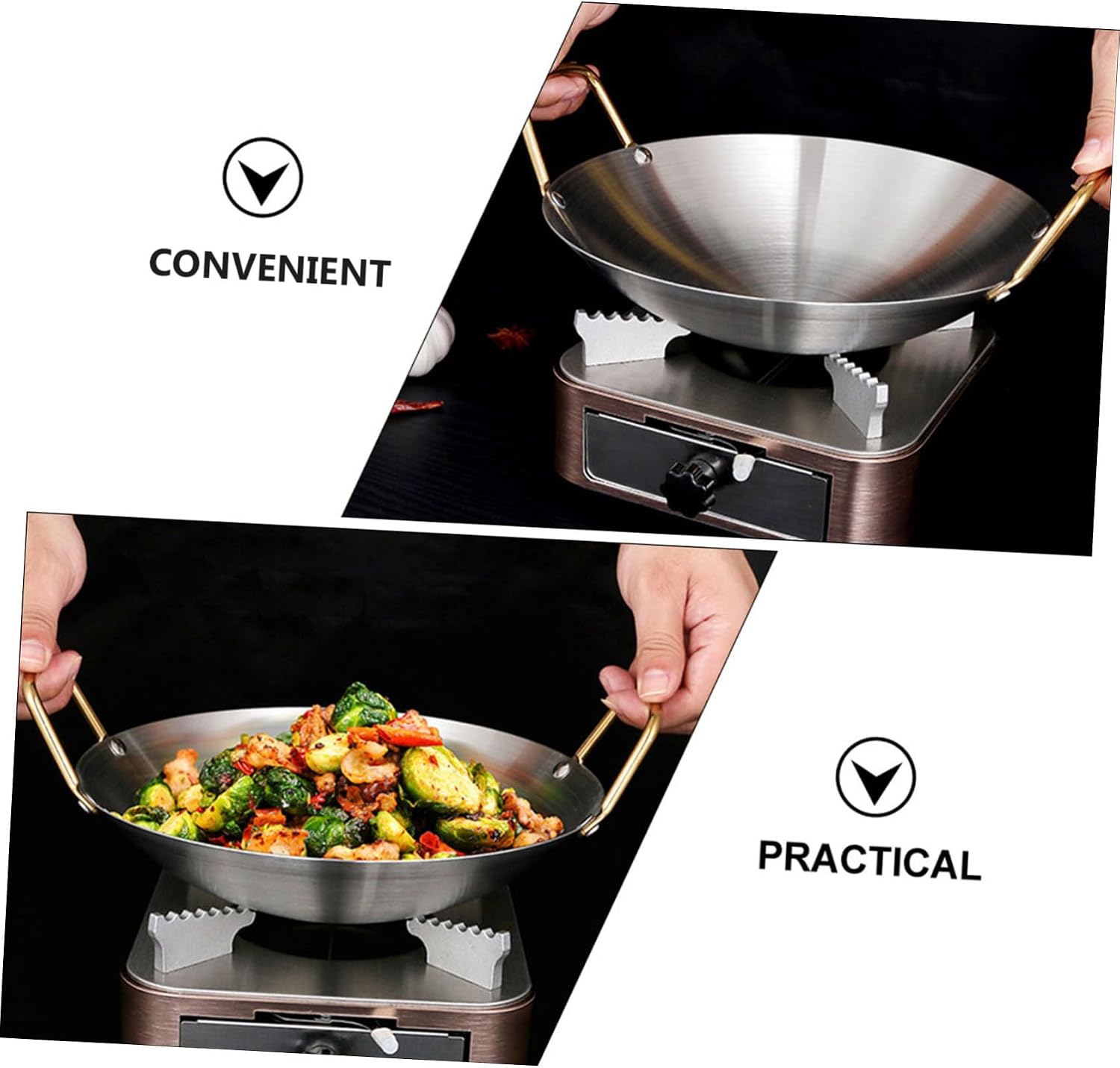 Thickened Stainless Steel Alcohol Melting Pot Double Ears Heavy-Duty Cooking Utensil for Home Use for Chocolate and Wax Melting