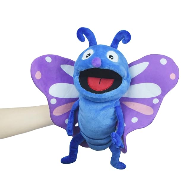 Foto 8 de 8 de lilizzhoumax marioneta de Mano de Mariposa de Peluche Lindas Muñecas de Relleno de Roedores