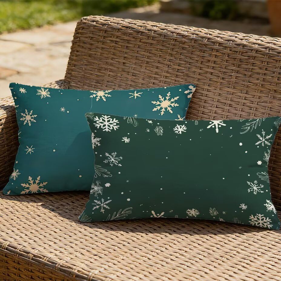 Housse de coussin de jardin texture lin haut de gamme étanche pour terrasse