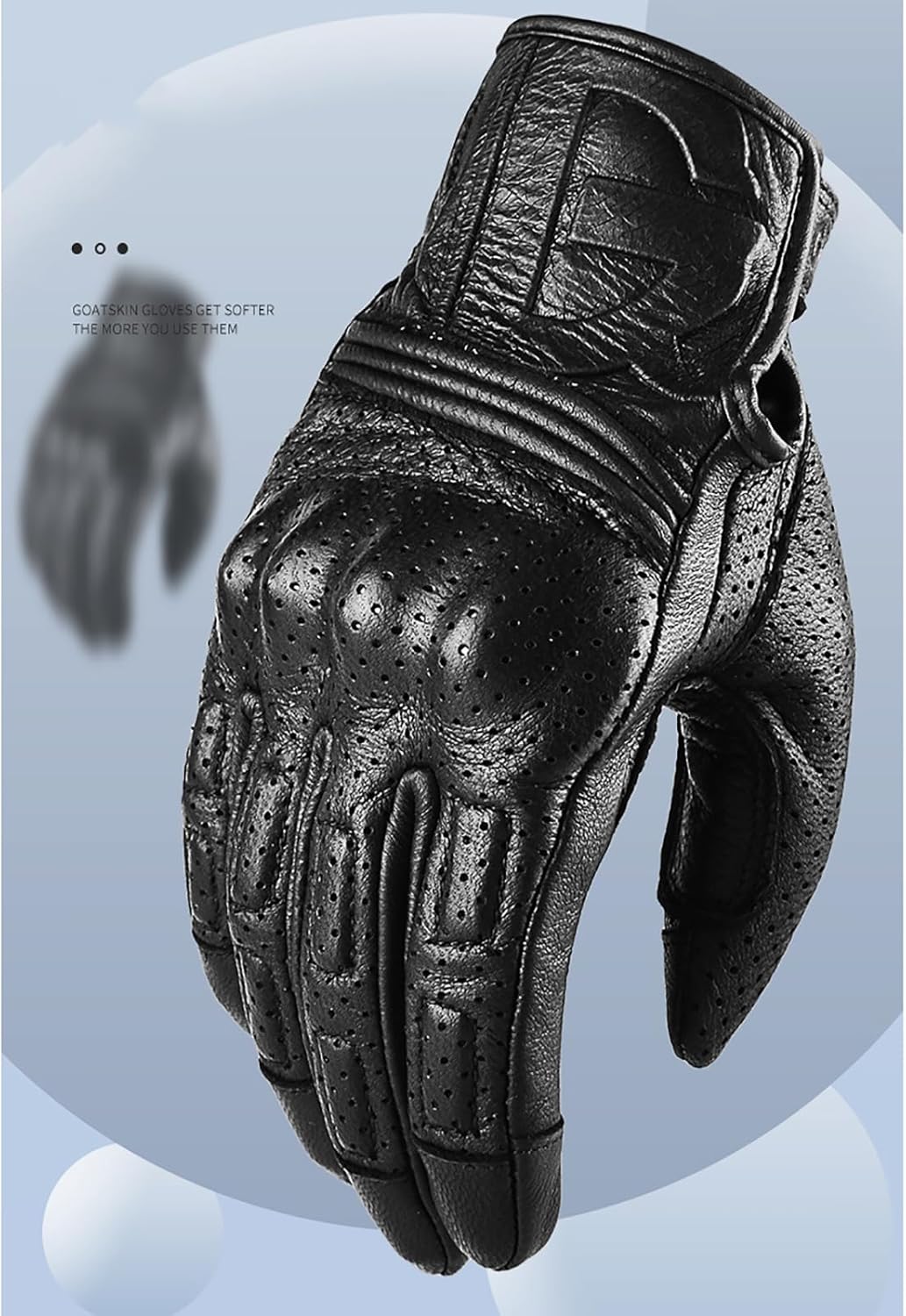 秋冬オートバイグローブ、暖かく 防風フルフィンガーオフロードレザーグローブ、手袋タッチスクリーン冬ハイキングアウトドアスポーツ、男性