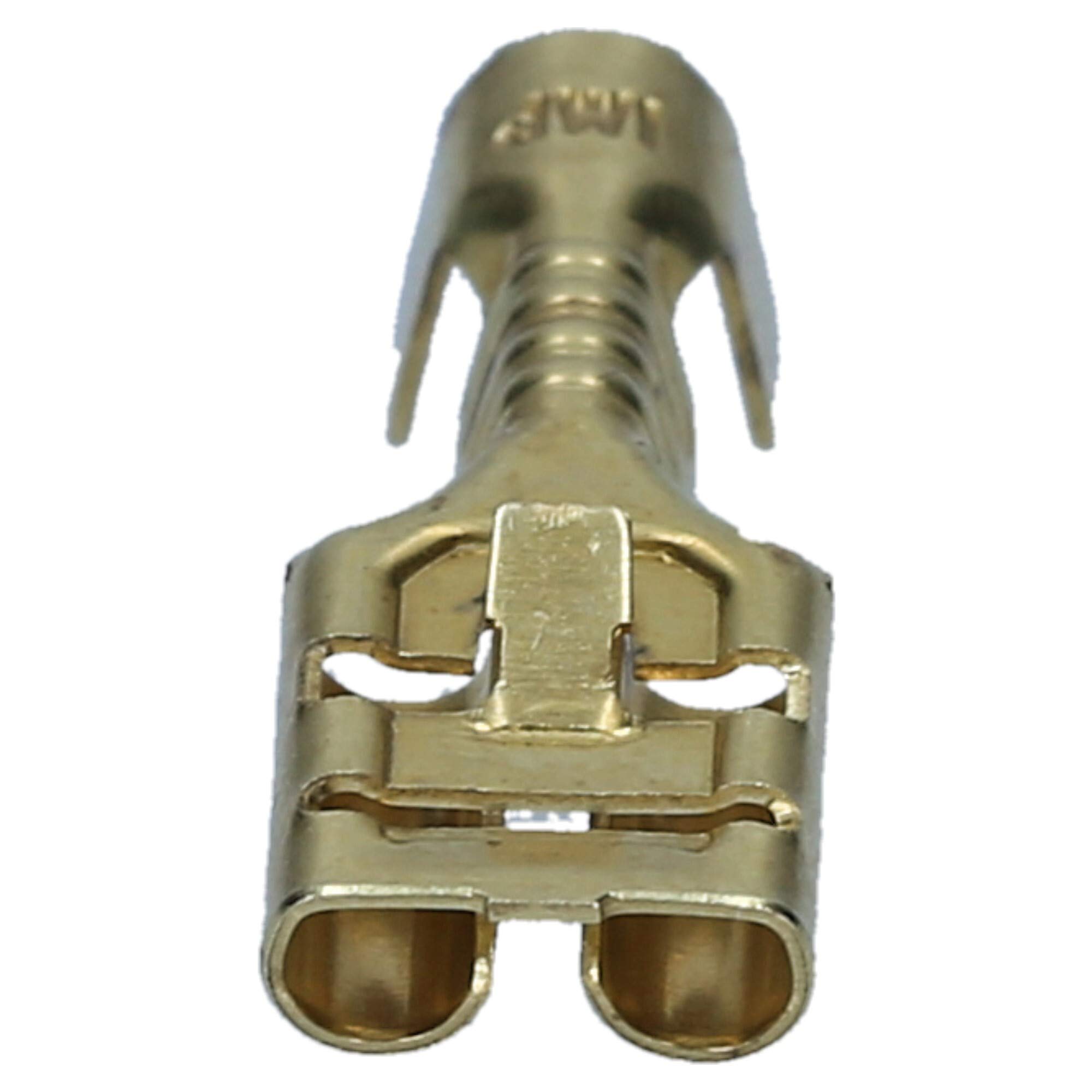 100 Stück Cembre Flachsteckhülse unisoliert mit Rastnase 6,3 0,8/1-2,5mm² I Industriequalität vom deutschen Händler | Industriequalität BN-FAR608 - Spade Terminal Kabelschuh für Elektroinstallation, Kabelreparatur und Werkstatt-Projekte
