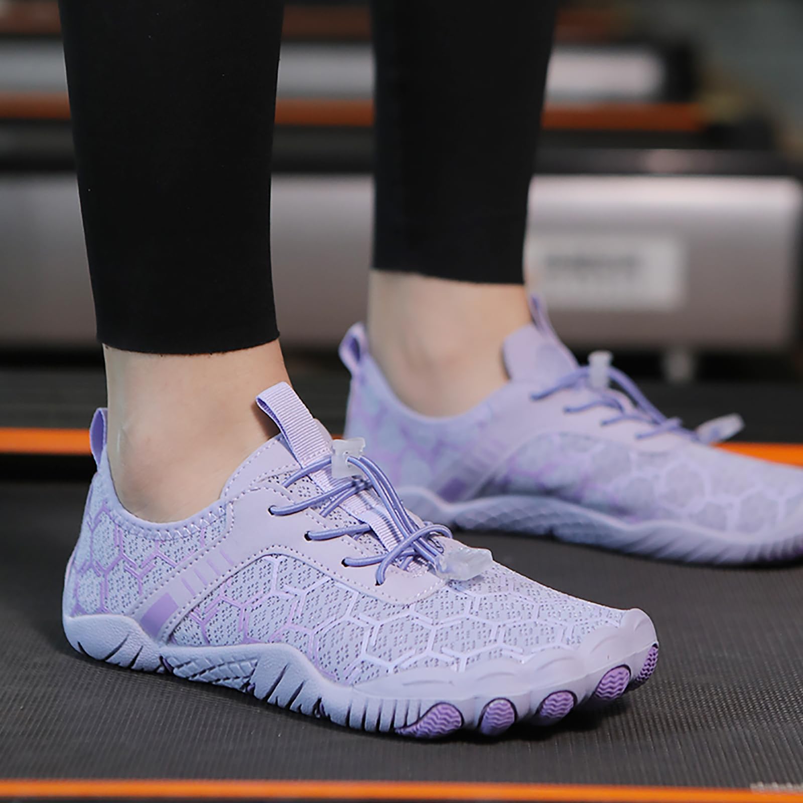 Barfußschuhe Damen Herren Breite Zehenbox Wasserschuhe Barfußtrainer Frauen Männer zum Wandern Laufen Fitnessstudio Strand Surfen Fahren