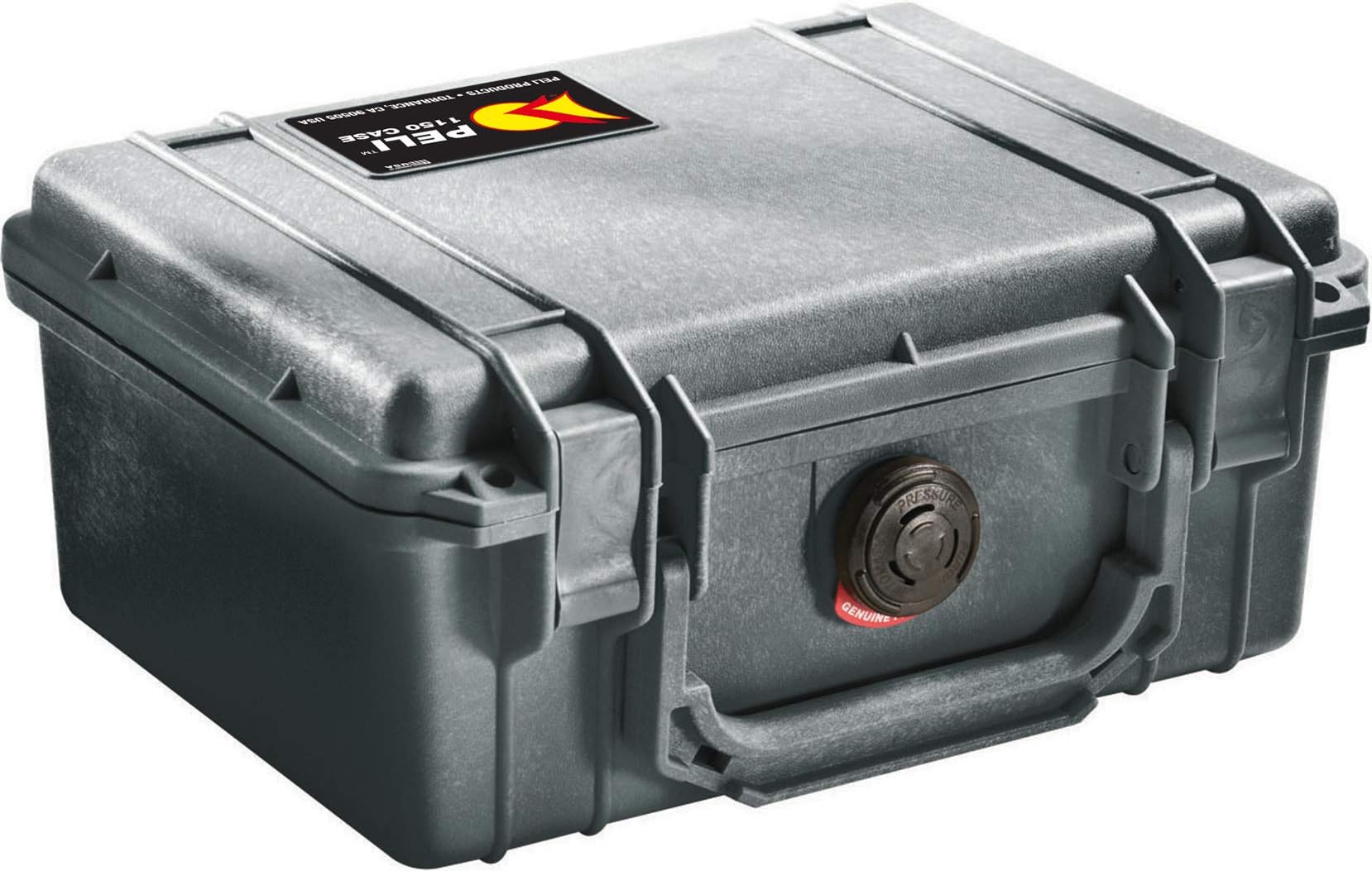 PELI Protector 1150 Impact Resistant Case, IP67 Watertight, 5L Capacity, Made in US, No Foam, Black