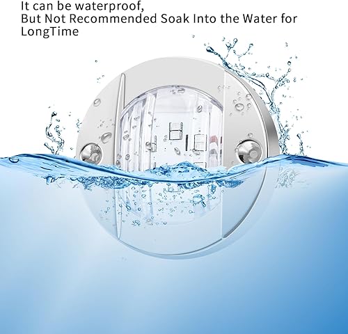 Vista 7 de 6 luces LED para barcos marinos, cubierta de cabina, luces de popa de popa de popa de 12 V CC para barco, kayak, yate, velero, pontones, Azul