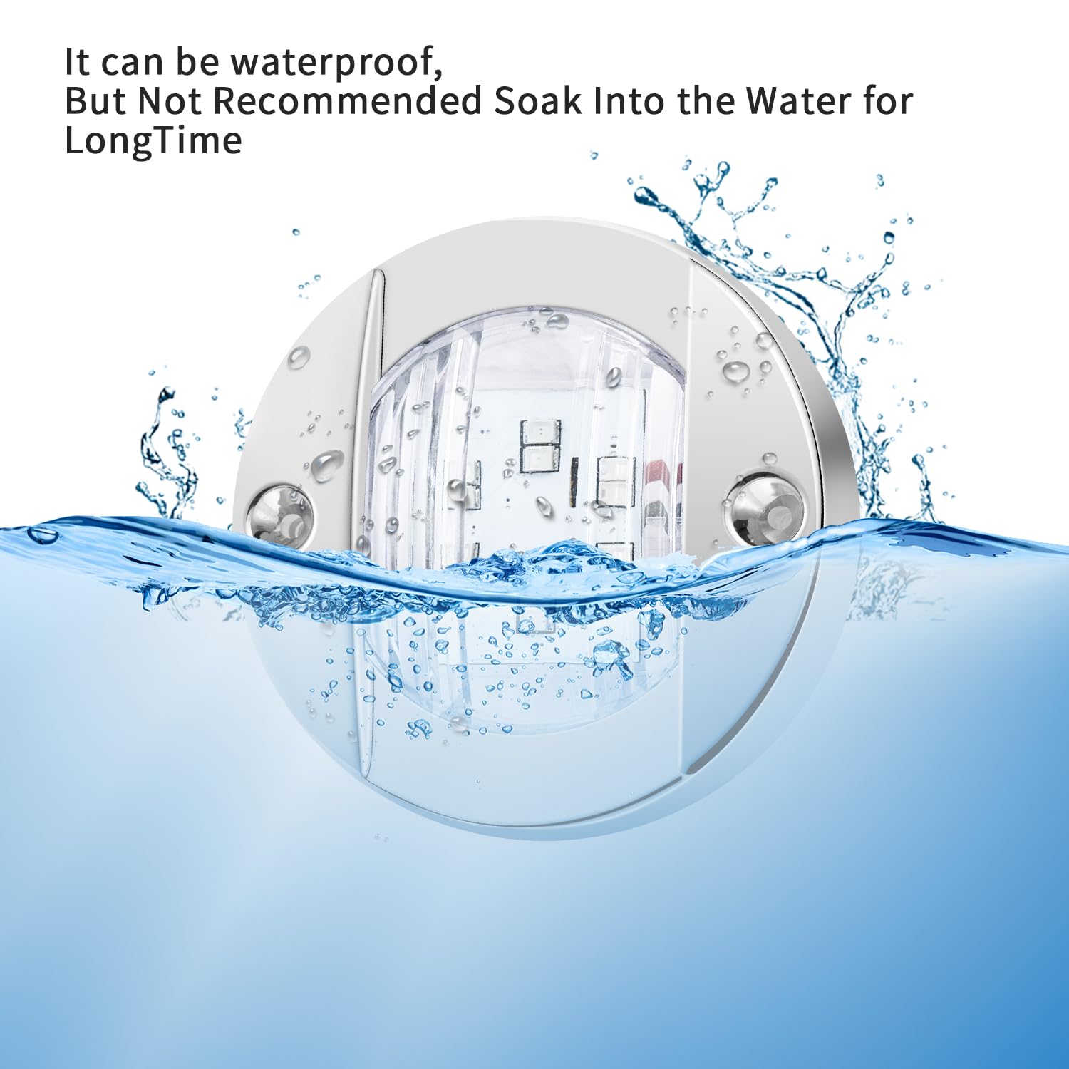 6 Pcs Marine Boat LED Cabin Deck Courtesy Light Stern Transom Lights 12V DC for Boating Kayak, Dinghy, Sailboat, Pontoons, Navigation Vessels, Freighters, Hovercrafts, Hunting, Fishing(Red/Green)