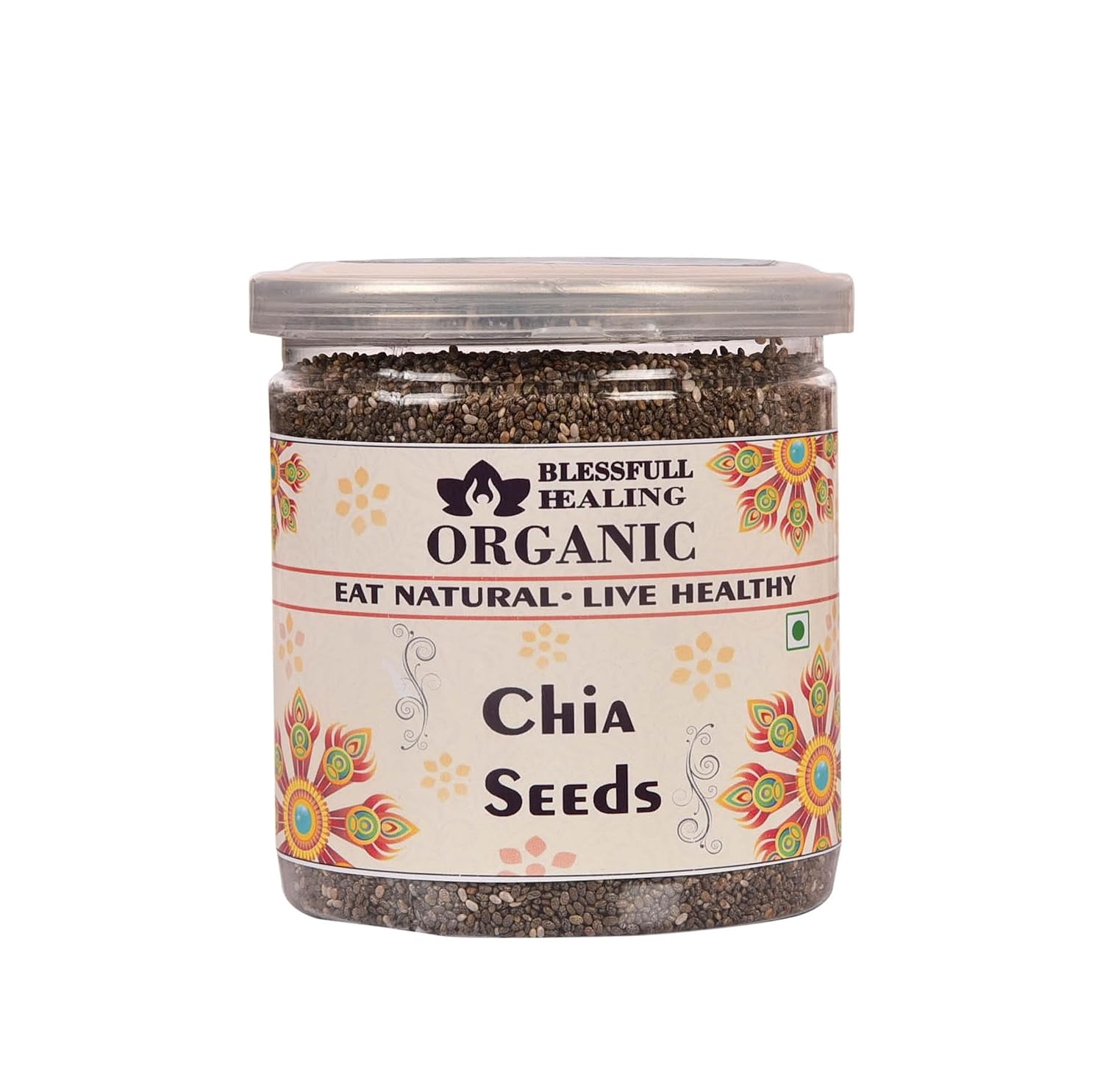 Blessfull Healing Organic Chia Seeds 300 Gram Airtight Container
