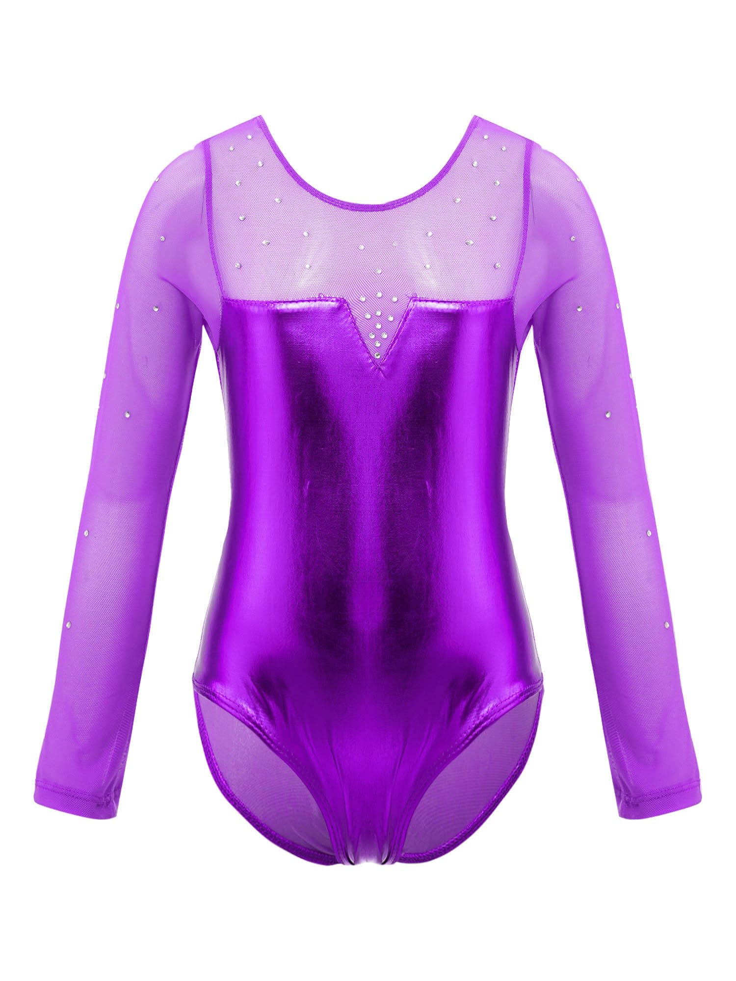 TiaoBug Maillots De Gymnastique 4 Pièces Enfant Fille Justaucorps