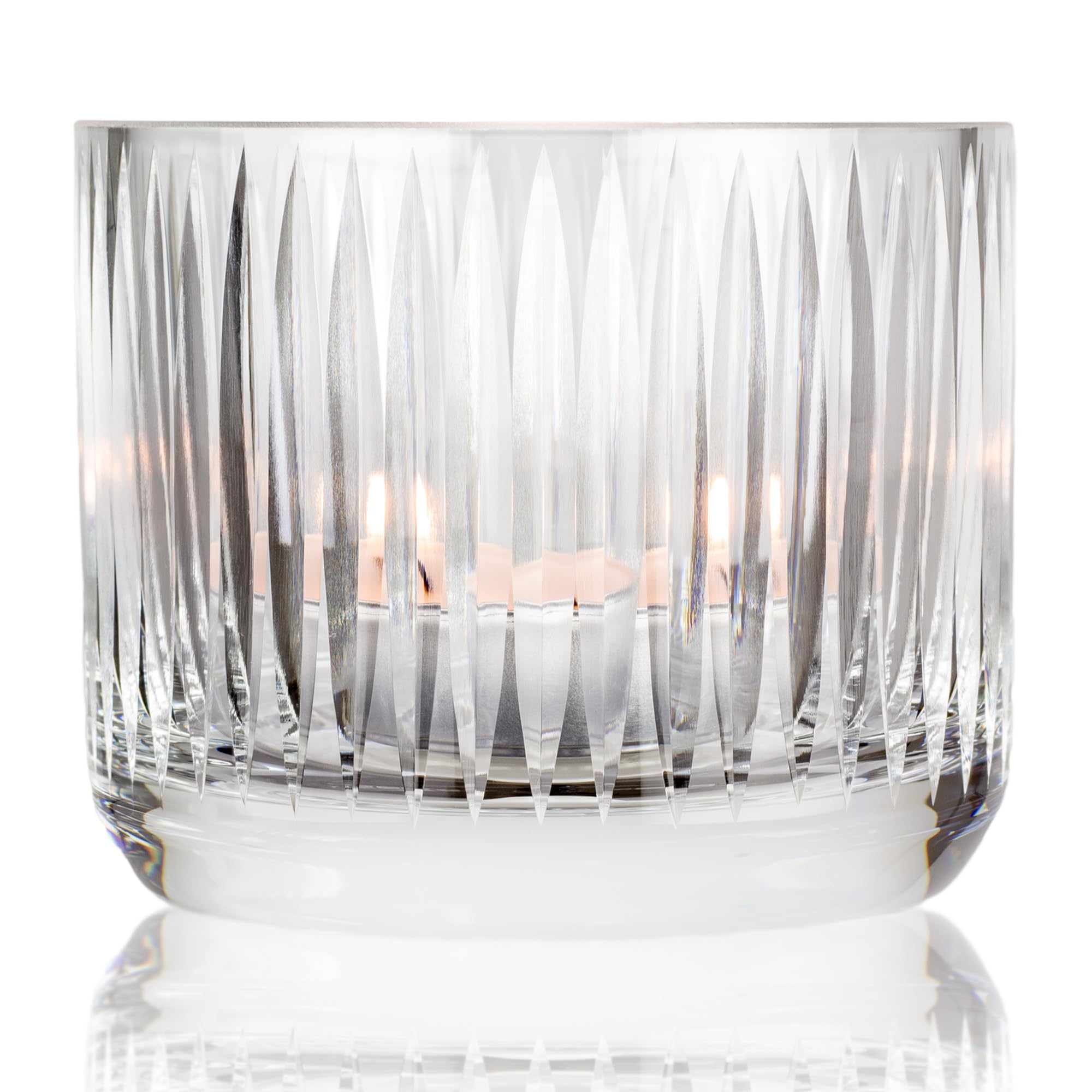 Bougeoir en cristal T.5 Classic de table fait main