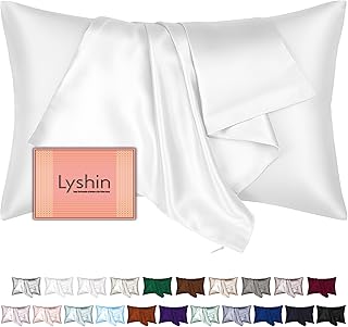 Mulberry Silk Pillow Cases Standard Size with Hidden Zipper, Ultra Smoot...