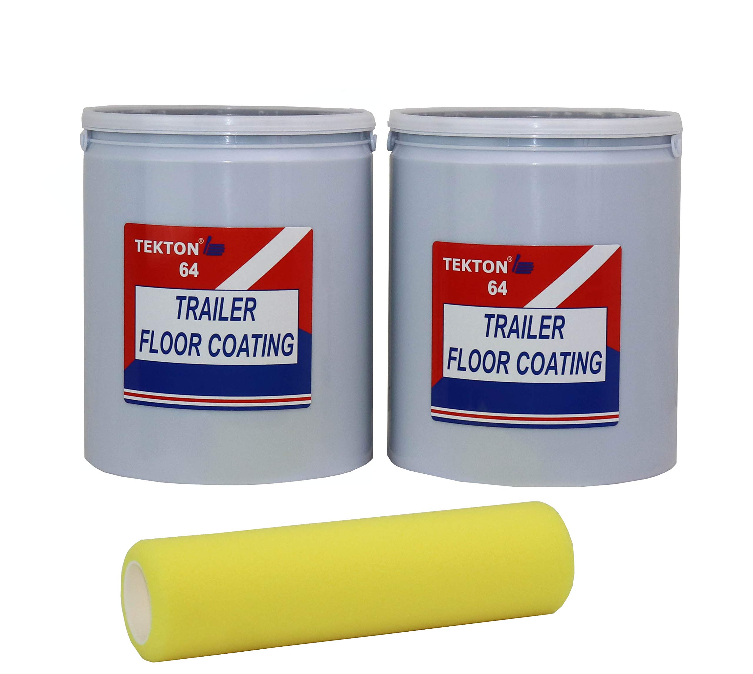 (Gray, 2 Gallons Includes 1 Foam Roller; Protects Trailer Floors, Ramps and Walls; Non Skid Paint
