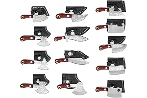 13PCS Mini Knives Damascus Pocket Set For Kitchen, Camping, Travel: The Ultimate Compact Chef's Knife