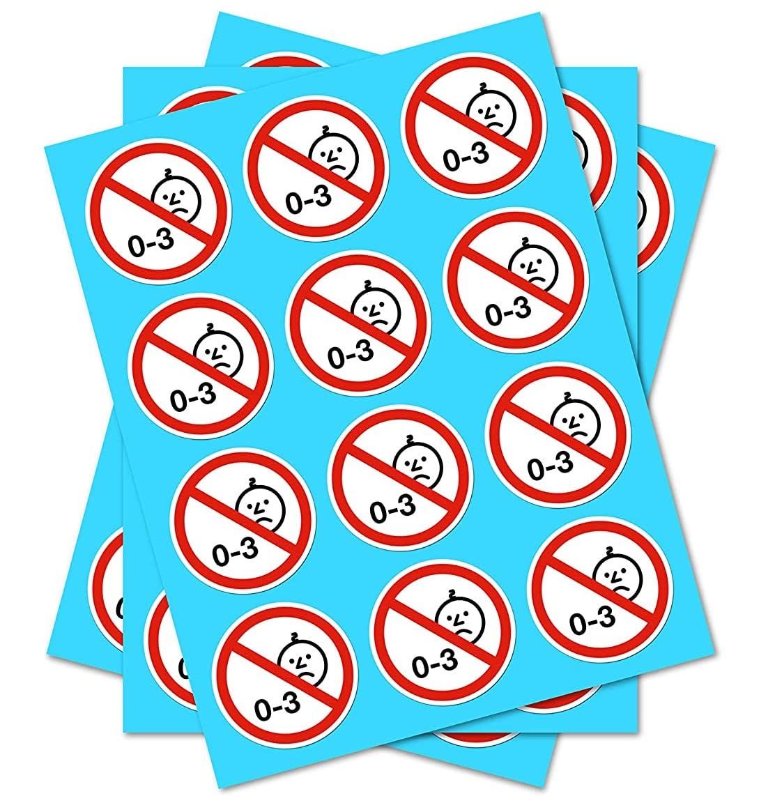 Party_decor Not Suitable For Children - Retail Stickers -(25Mm-1Inch) Set Of 150 - Safety Tags For Products