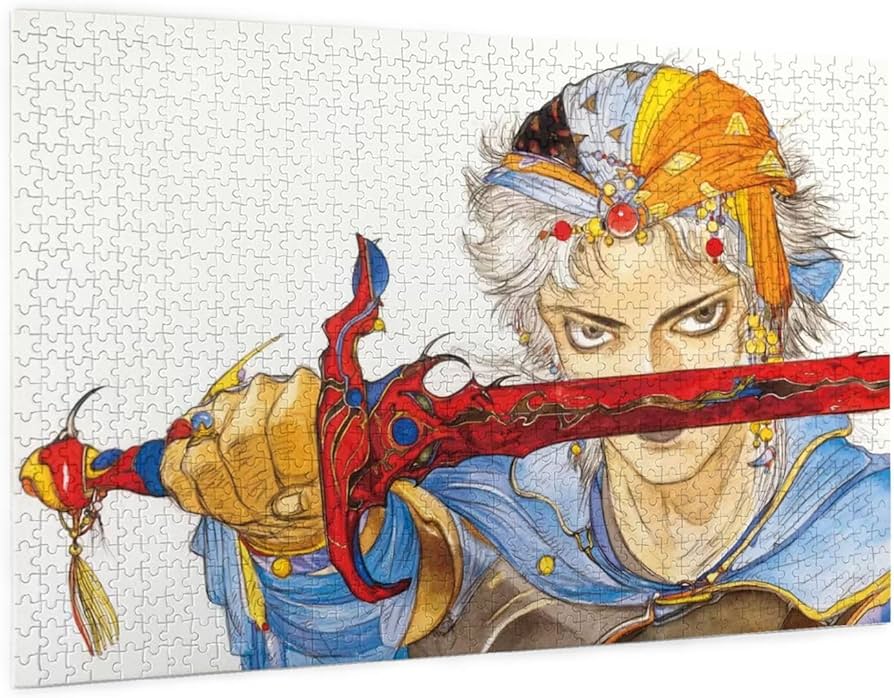 天野喜孝 肖像　500ピースパズル セントラルホビー 天野喜孝 ジグソーパズル 騎神来りぬ/肖像/黒衣の