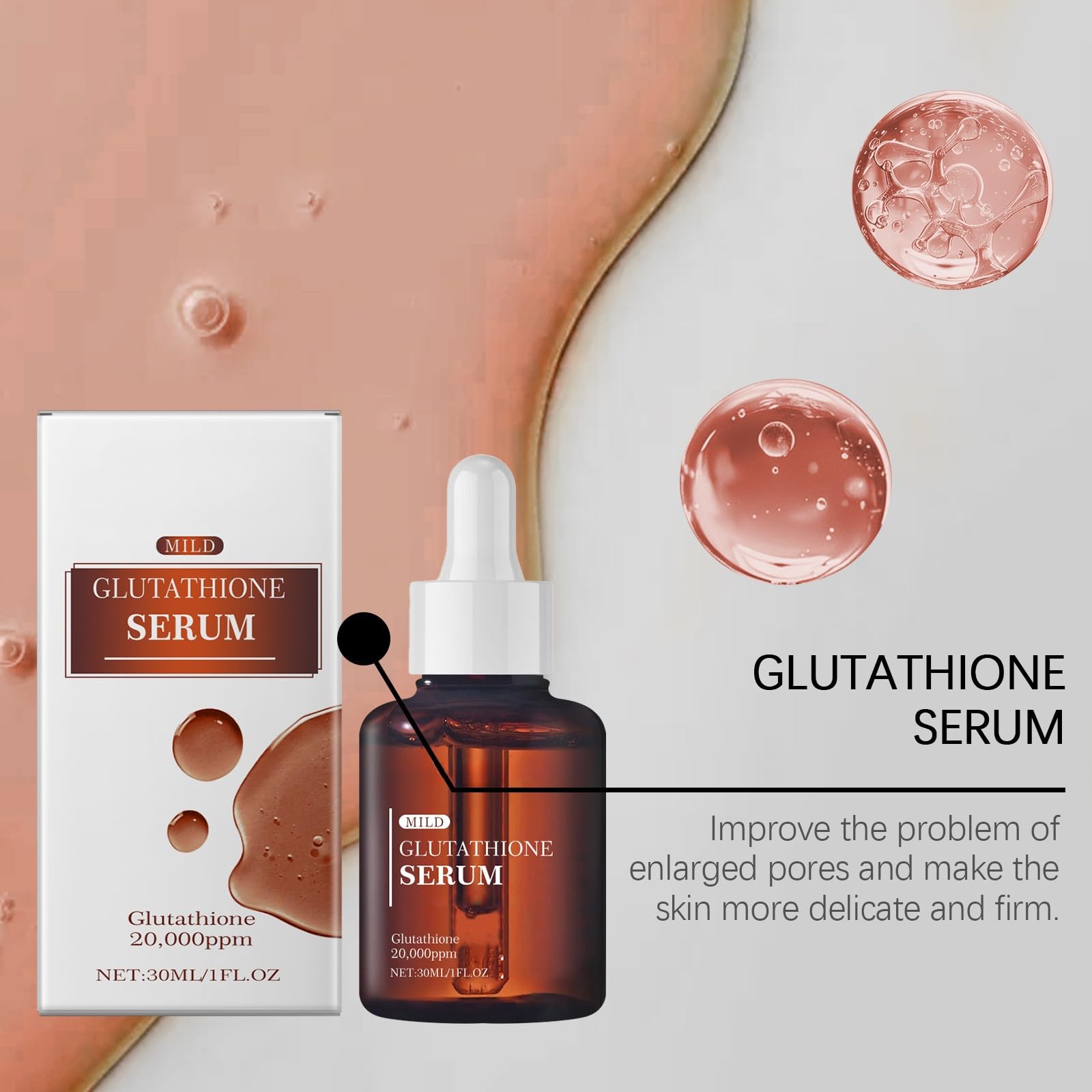 diy glutathione serum with 20,000ppm Glutathione, Glutathione Face Serum for Glowing, Dark Spot Correcting Serum, Brightening Face Serum, Improve Skin Elasticity, Revitalize Complexion, Korean Skincare Beauty Vitamin B12 Injection Training arg Add A Pump:Yes - Add A 1 Gal Pump ($4.99)