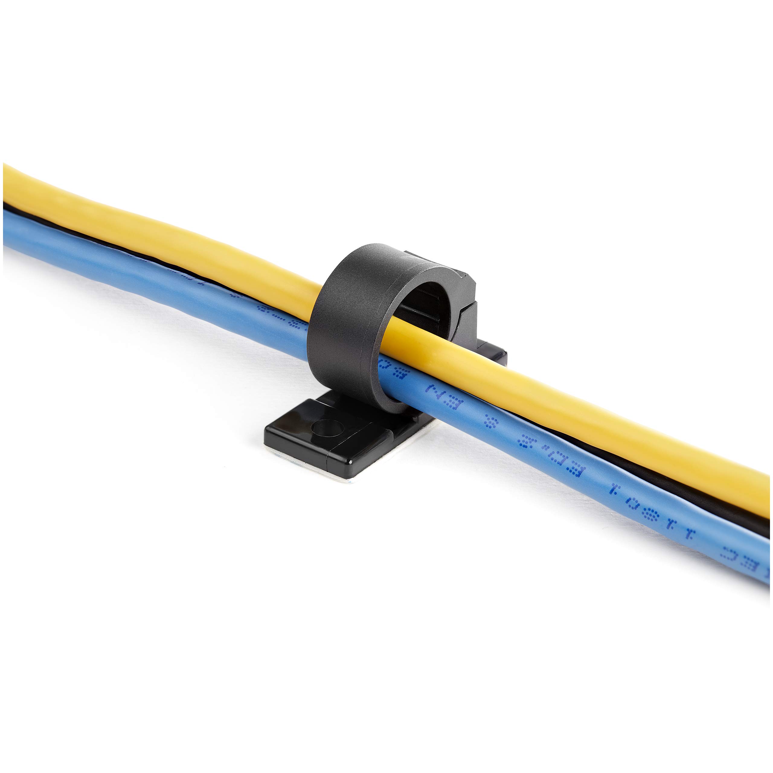100 PACK OF SELF-ADHESIVE CABLE CLAMP SMALL