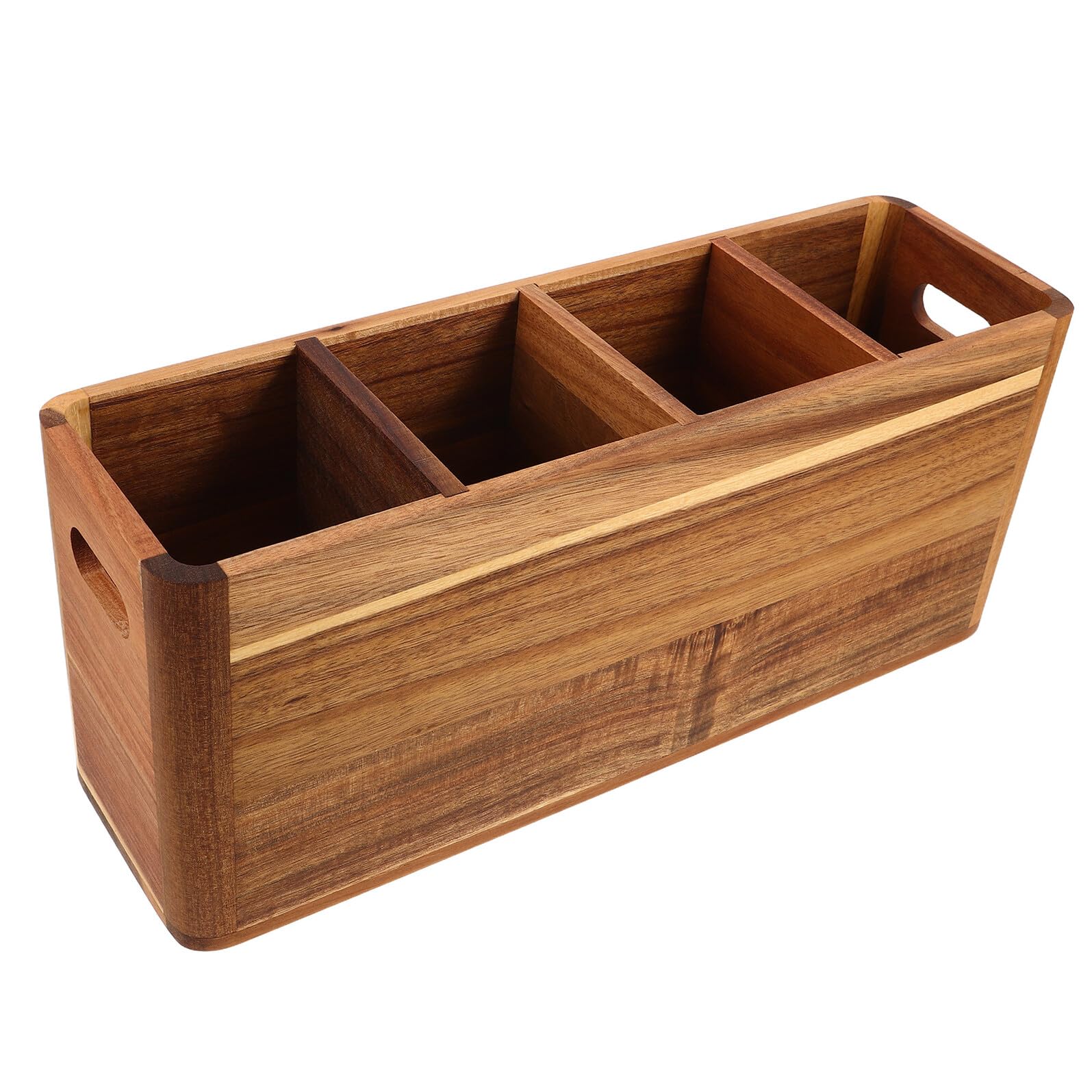 portautensili da cucina organizzatore di cucchiai Organizzatore di stoviglie Porta di posate da cucina Porta del cucchiaio Light Brown