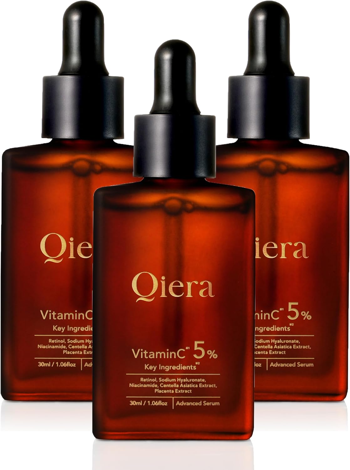 Qiera Vitamin C Serum 30ml with 5% Fresh Vitamin C, Niacinamide, Hyaluronic Acid, Retinol, CICA - Brightening, Hydrating, Made in Japan view 12