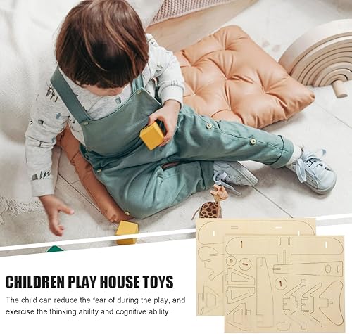 Miniatura 4 de Ipetboom 1 pieza de avión de madera, modelos de aviones de madera, rompecabezas creativos de manualidades, modelos de aviones, kit de manualidades