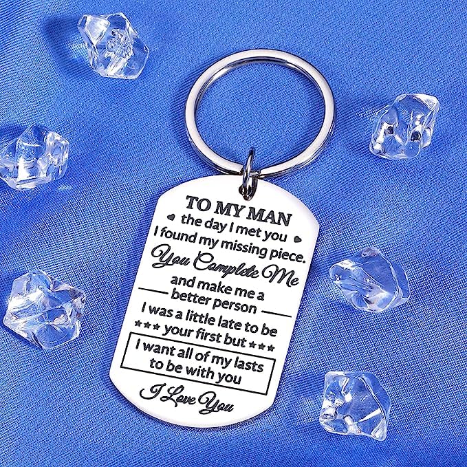 Image of Anniversary Valentines Birthday Boyfriend Girlfriend Gifts keychain