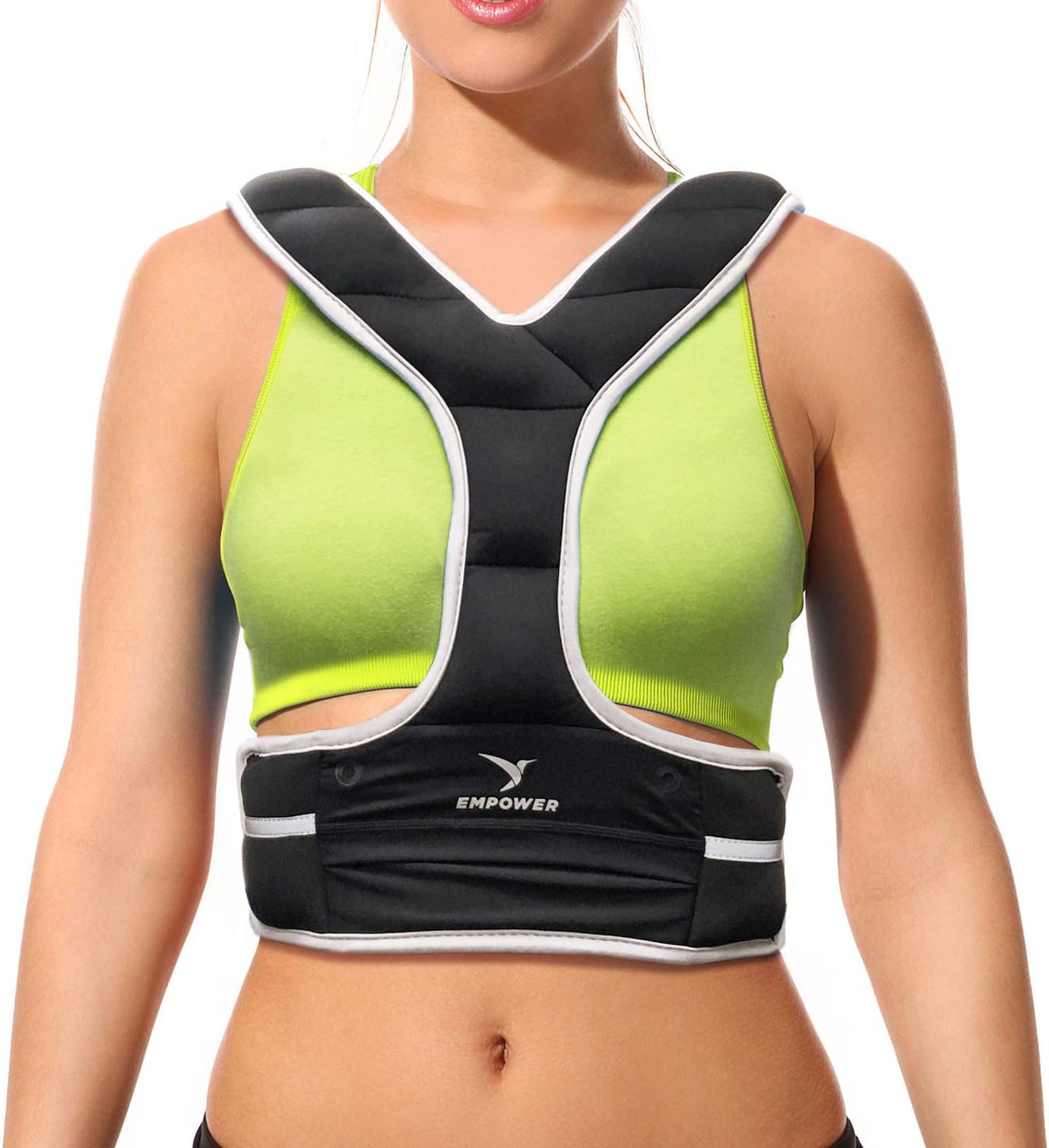 Empower Weighted Vest for Women, Weight Vest for Running, Workout, Cardio, Walking, 4lb, 8lb, 16lb Adjustable Weight
