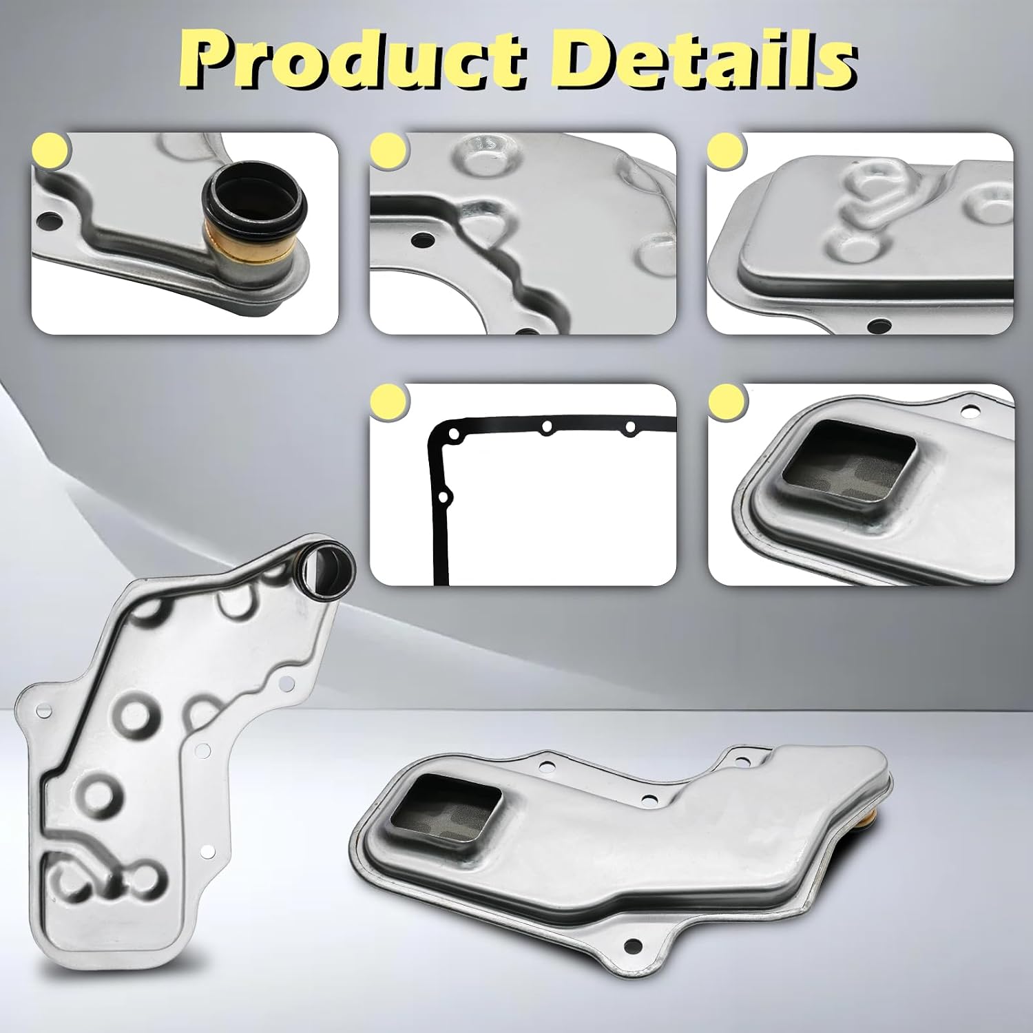 RE4R03A RG4R01A JR403E RE4R01A RL4R01A RE5R01A Automotive Trans Transmission Filter Kits Oil Pan Gasket Fits for Nissan Pathfinder Frontier Xterra 240Sx 300Zx D21 J30 M30# 31728-41X00