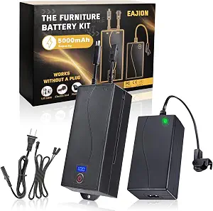 5000mAh Universal Battery Pack for Reclining Furniture, Rechargeable Wireless Power Supply for Electric Sofas and Recliners