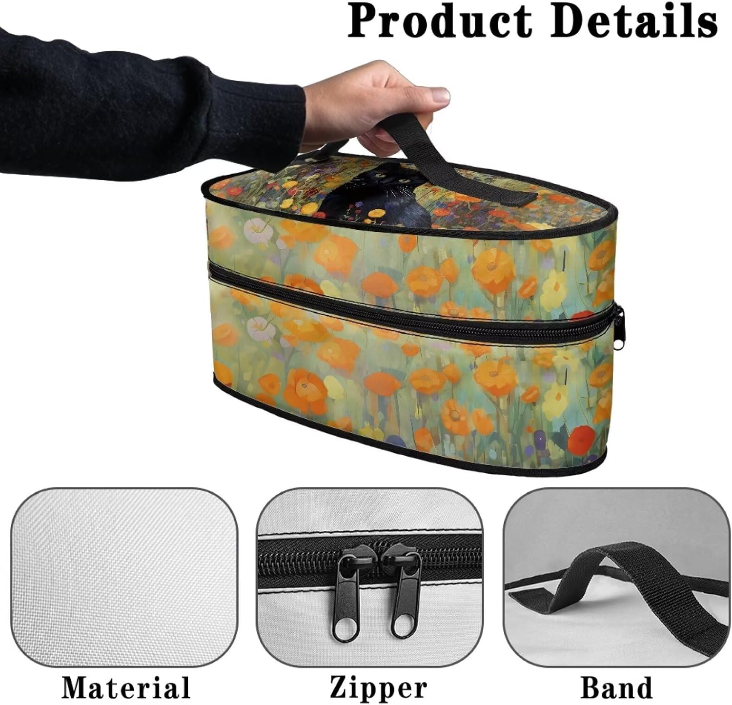 Bald Eagle Steam Iron Case for America250 r Portable Travel Steamer Carrier Bag with Handle Handheld Travel Bag Iron Accessories, Case Only image 5