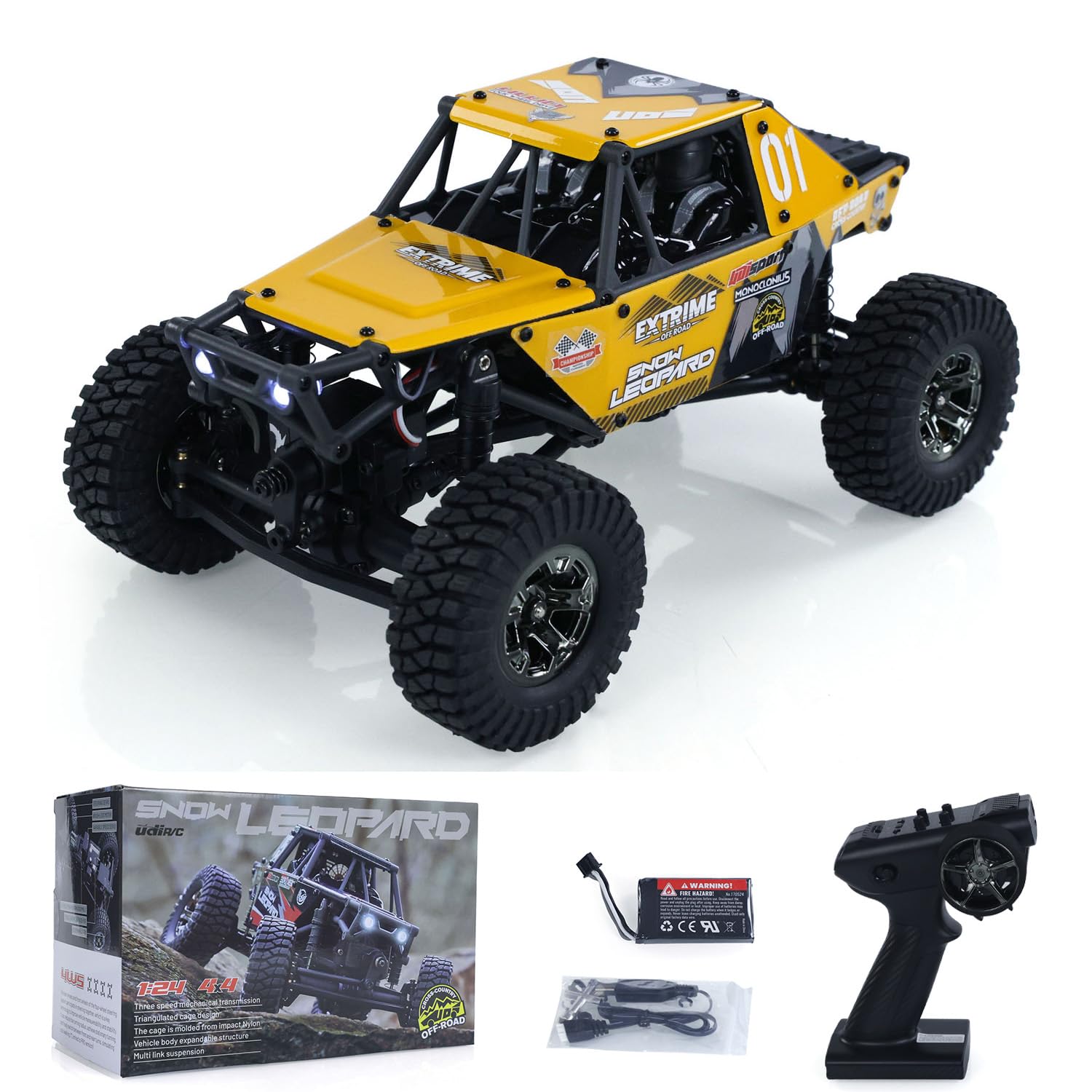 Amazon.co.jp: WHEELFUN UdiRC UCX2405PRO 1/24 4x4 RCロック