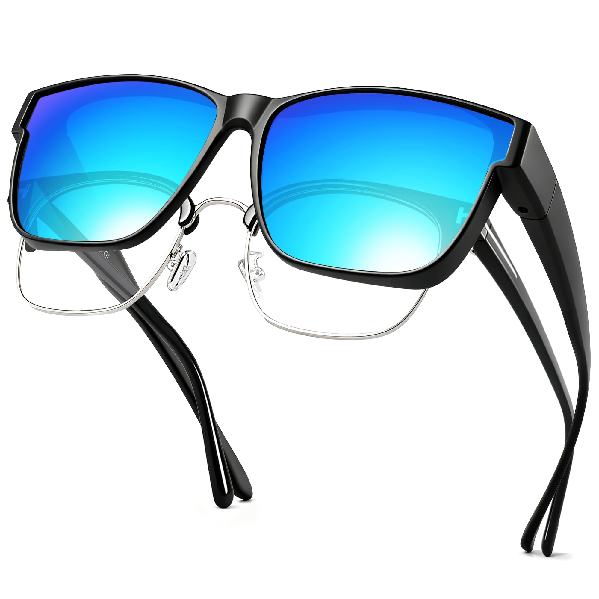 URUMQI Surlunettes de Soleil Femme Homme, Sur Lunettes Polarisée avec protection UV400 polarisantes Lunette pour Conduite, Cyclisme, Sport et Loisirs