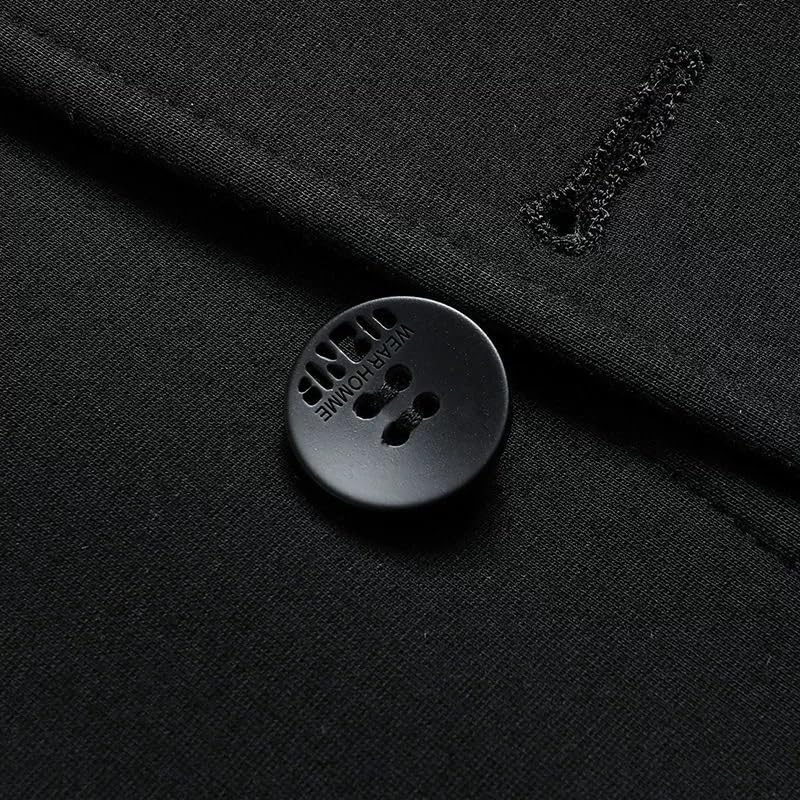 Men's Black Slim Fit Spring Suit Jacket Classic Fit Business Casual Formal for Wedding Party4