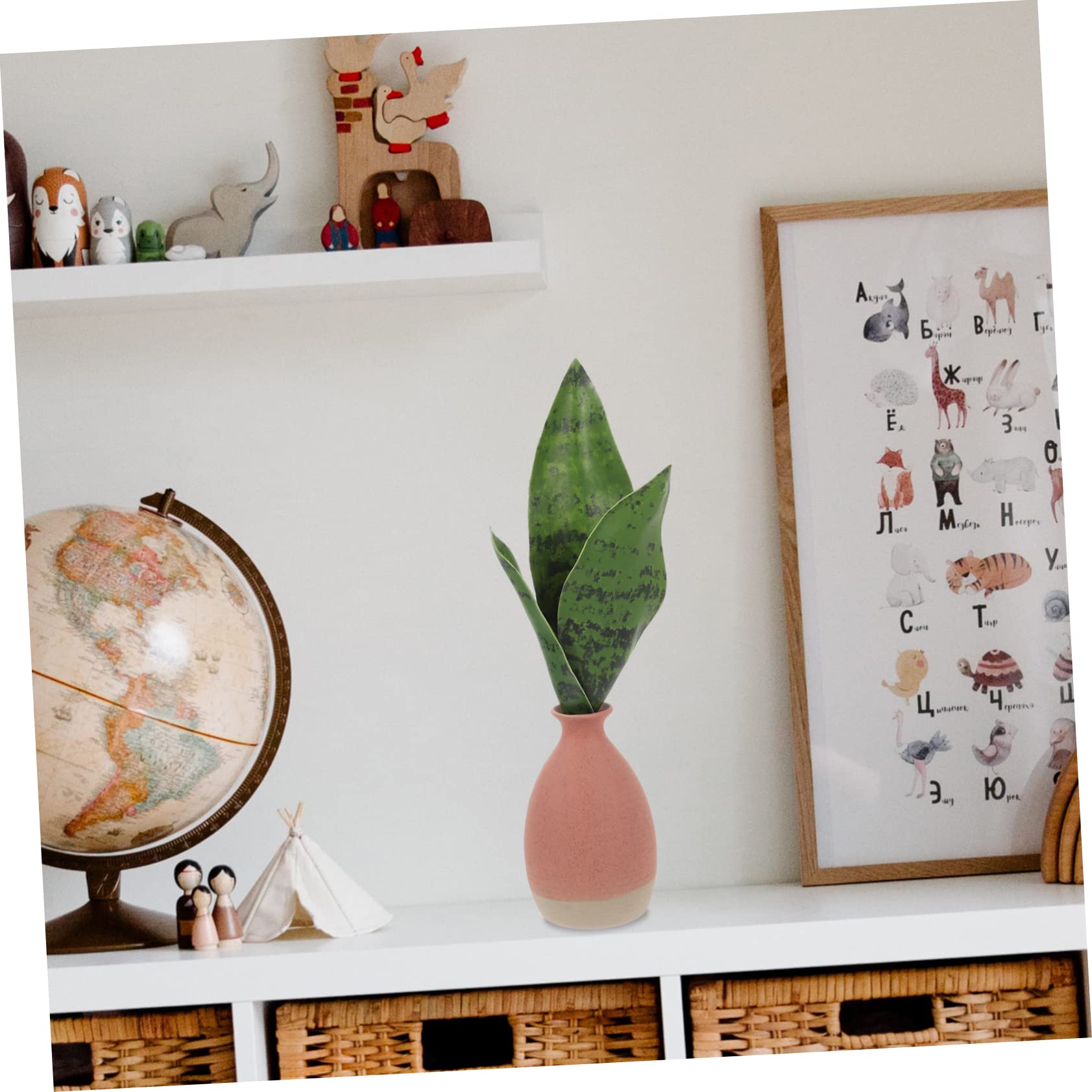 Gatuida 2pezzi Artificiali Sansevieria Realistiche Decorazione e Uffici e Adatte Per e