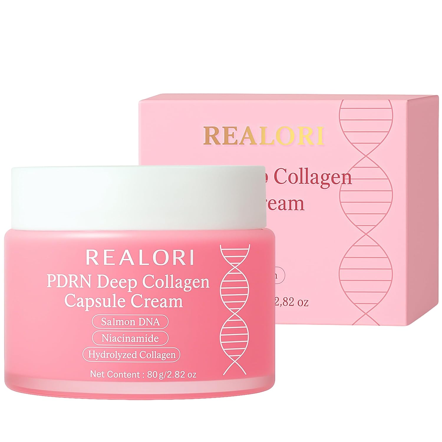realori PDRN Capsule Cream with Vitamin C & Collagen – Korean Boba Moisturizer for Face, Pink Jelly Cream for Deep Hydration, Skin Repair, and Glow – Korean Skincare Gel for All Skin Types - Image 7
