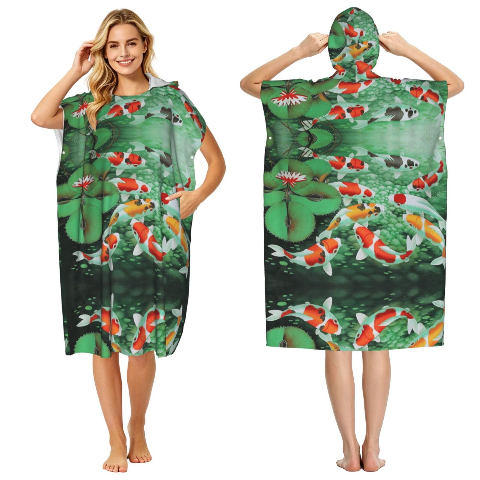Poncho surf microfibre homme pour se changer facilement à la plage