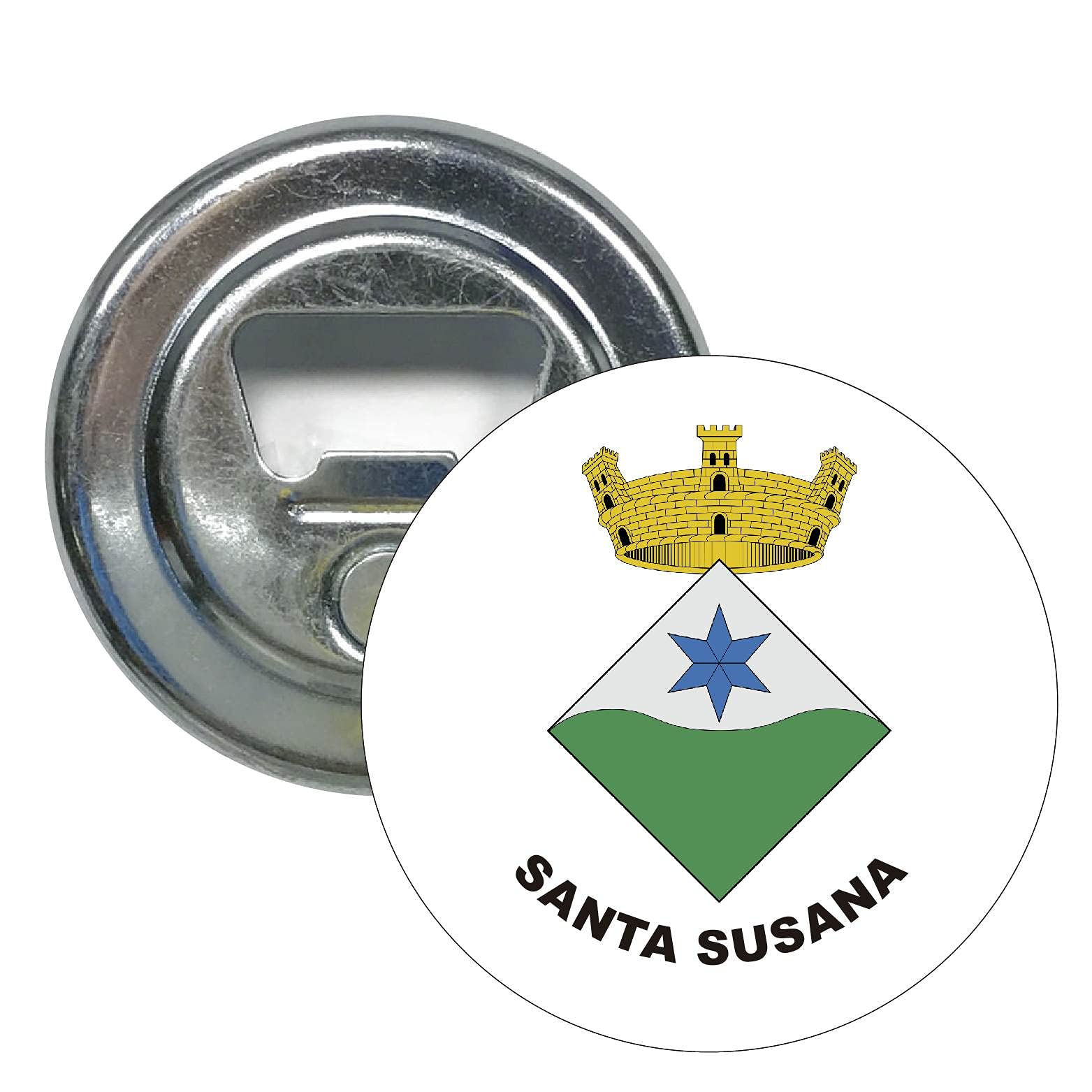 ROUND OPENER. SANTA SUSANA BARCELONA HERALDIC SHIELD