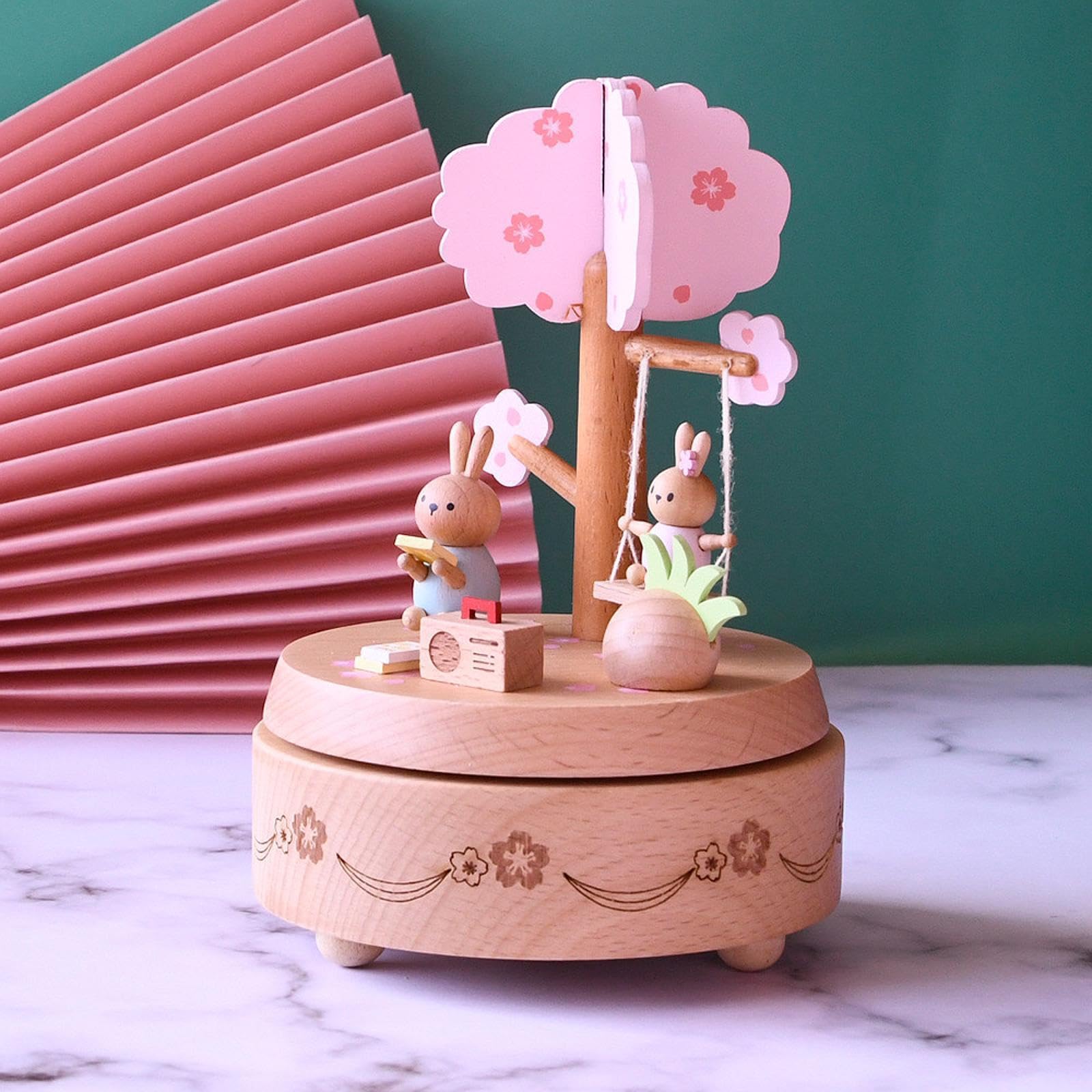 Cajas Musicales de para Madera Hechas a Mano para Amantes de los Aniversarios, Manualidades, coleccionables, decoración de Dormitorio, Regalos