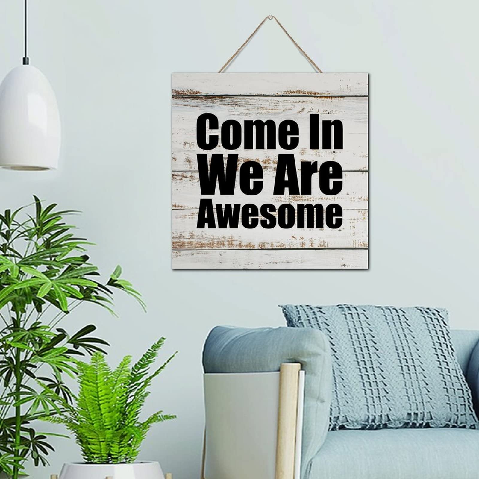 Plaque décorative en bois avec citation de ferme et message personnalisé pour chambre d'enfant