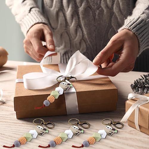 Miniatura 7 de Abbylike 3 piezas de regalo de perezoso bolsa de maquillaje de perezoso de 20 onzas, taza de viaje de acero inoxidable con 1 tapa y 2 pajitas, vaso