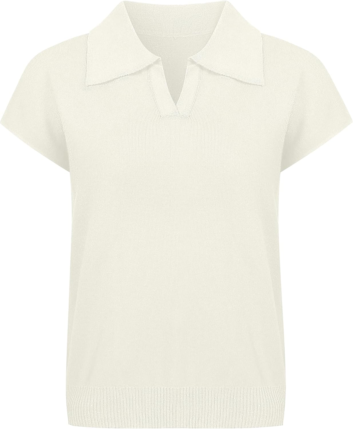 HovSiyla Womens Sweater Vest Knit Pullover Cap Sleeve Collared Tops Dressy 2026 Summer Sweater