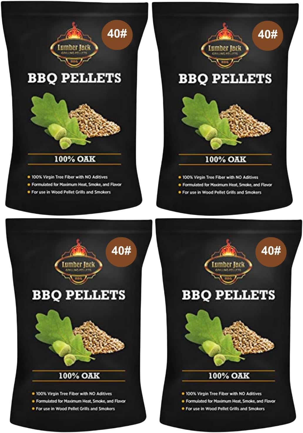 Lumber Jack 100% Oak Wood BBQ Grilling Pellets (160)